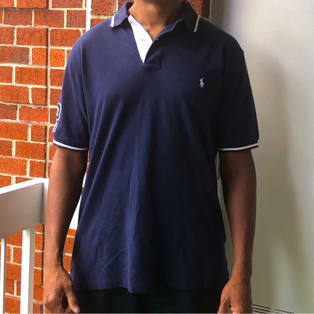Ralph Lauren Men's Classic Navy Polo Shirt —#007